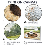 Chasing The Pin Golf Landscape I - Golf Canvas Wall Art