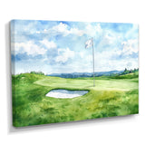 Golf Course Champions Horizon
 I - Golf Canvas Wall Art