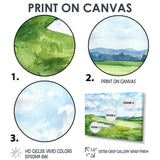 Golf Course Champions Horizon
 I - Golf Canvas Wall Art