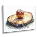 Golf Ball Practice Wood Slide - Golf Canvas Wall Art