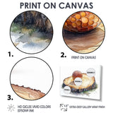 Golf Ball Practice Wood Slide - Golf Canvas Wall Art