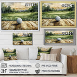Greens And Dreams Golf Practice Landscape I - Golf Canvas Wall Art