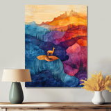 Llama In The Rainbow Mountain Slide - Llama Wall Art Prints