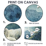 Mountain Retreat Of Sheep - Blue Sheep Wall Art