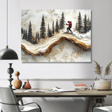 Crystal Snowboard Carve The Slopes I - Skiing Canvas Wall Art