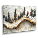 Crystal Snowboard Carve The Slopes I - Skiing Canvas Wall Art