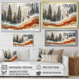 Crystal Skiing In A Winter Landscape I - Skiing Canvas Wall Art