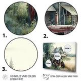 Tractor In Barn I - Truck Canvas Wall Art