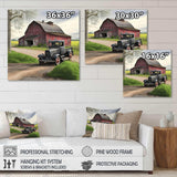 30S Ford Car In Barn III Canvas Canvas