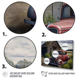 30S Ford Car In Barn VI Canvas Canvas