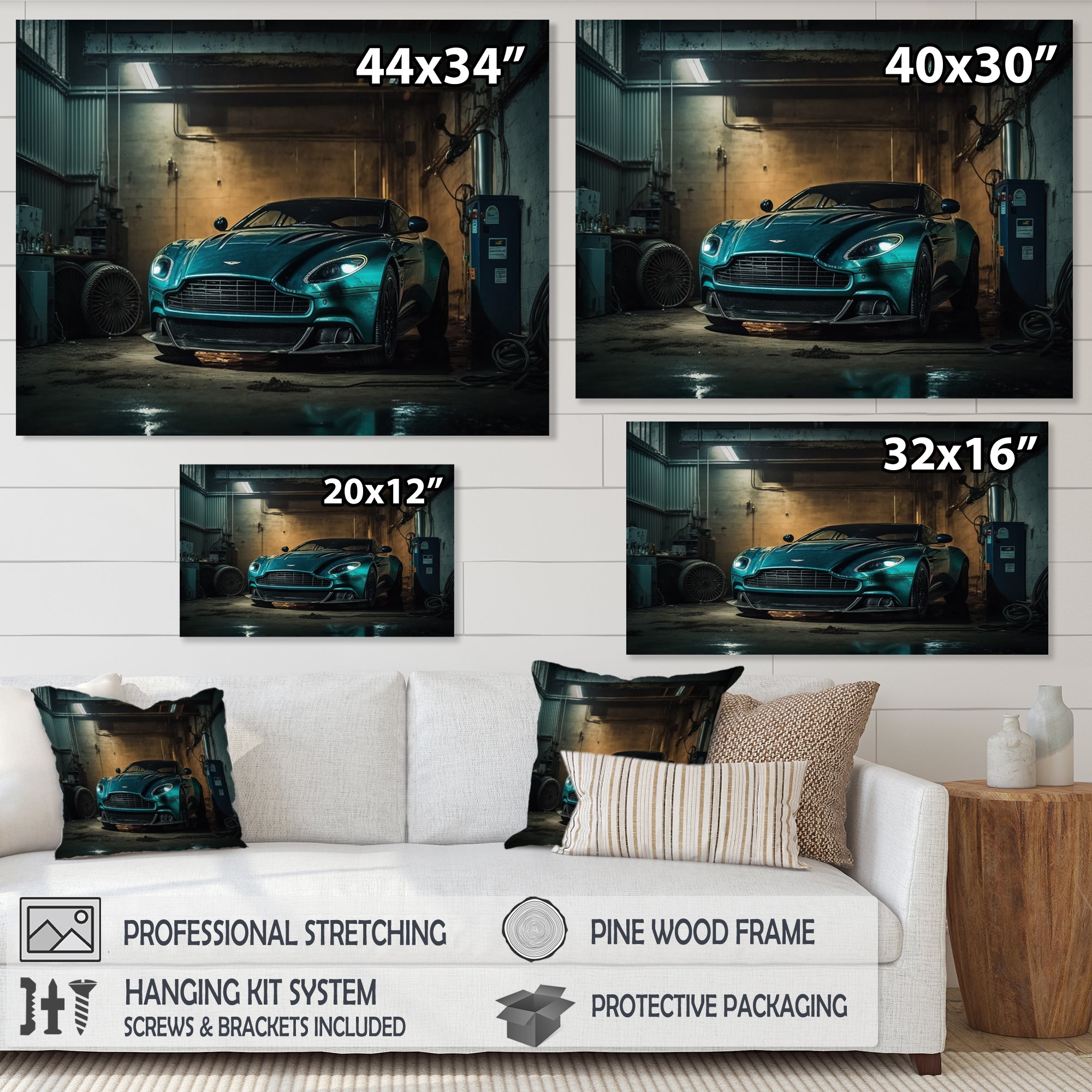 Aston Exotic Car Photography - Cars Race Exotic Canvas Wall Art