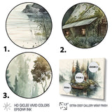 Fishing House By The Lake I - Hunting & Fishing Canvas Wall Art