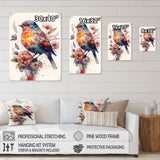 Cute Bird Floral Art - Bird Wall Decor