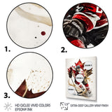 Canadian Hockey Player In Action I - Sport Hockey Canvas Wall Art