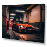 Tt In Underground Garage - Car Exotic Canvas Wall Art