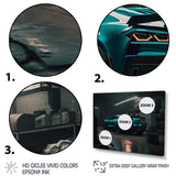 Vette In Underground Garage - Car Exotic Canvas Wall Art