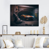 F In Underground Garage - Car Exotic Canvas Wall Art