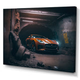 F In Underground Garage - Car Exotic Canvas Wall Art