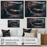 F In Underground Garage - Car Exotic Canvas Wall Art