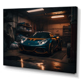 Uk Car In Underground Garage - Car Exotic Canvas Wall Art