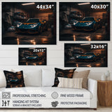 Uk Car In Underground Garage - Car Exotic Canvas Wall Art