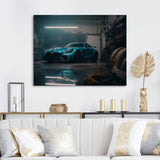 Gt In Underground Garage - Car Exotic Canvas Wall Art