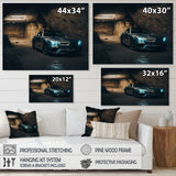 SL In Underground Garage - Car Exotic Canvas Wall Art
