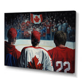 Hocky Players During Game - Sport Hockey Canvas Wall Art