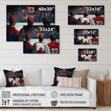 Hocky Players During Game - Sport Hockey Canvas Wall Art