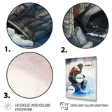 Hockey Goalie During Game I - Sport Hockey Canvas Wall Art