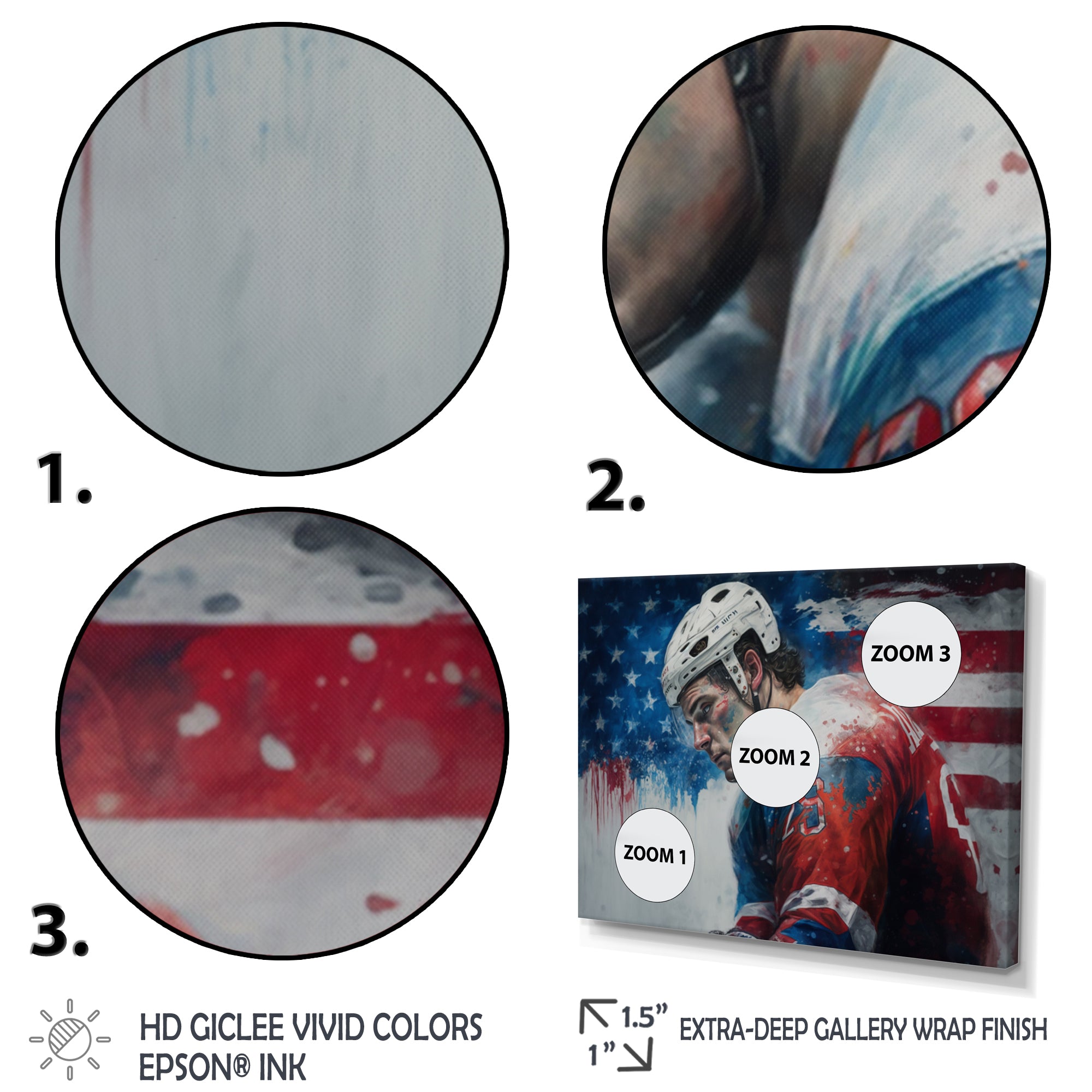 Hockey Player On Break I - Sport Hockey Canvas Wall Art