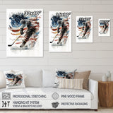 Hockey Player On The Rink During Game I - Sport Hockey Canvas Wall Art