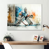 Goal Tender During Game I - Sport Hockey Canvas Wall Art