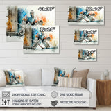 Goal Tender During Game I - Sport Hockey Canvas Wall Art