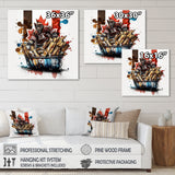 Goal Tender In Poutine I - Sport Hockey Canvas Wall Art