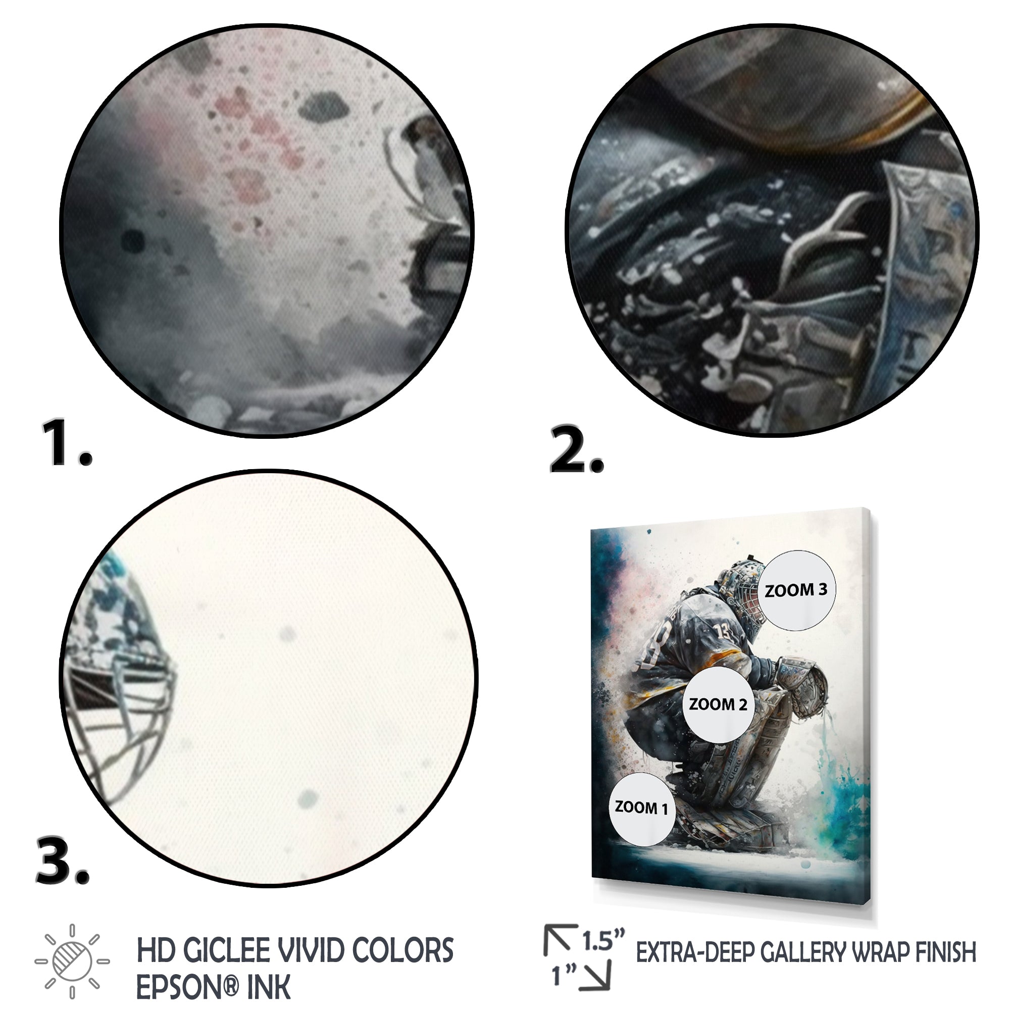 Hockey Goalie I - Sport Hockey Canvas Wall Art