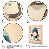 Anime Hockey Penguin - Sport Hockey Canvas Wall Art