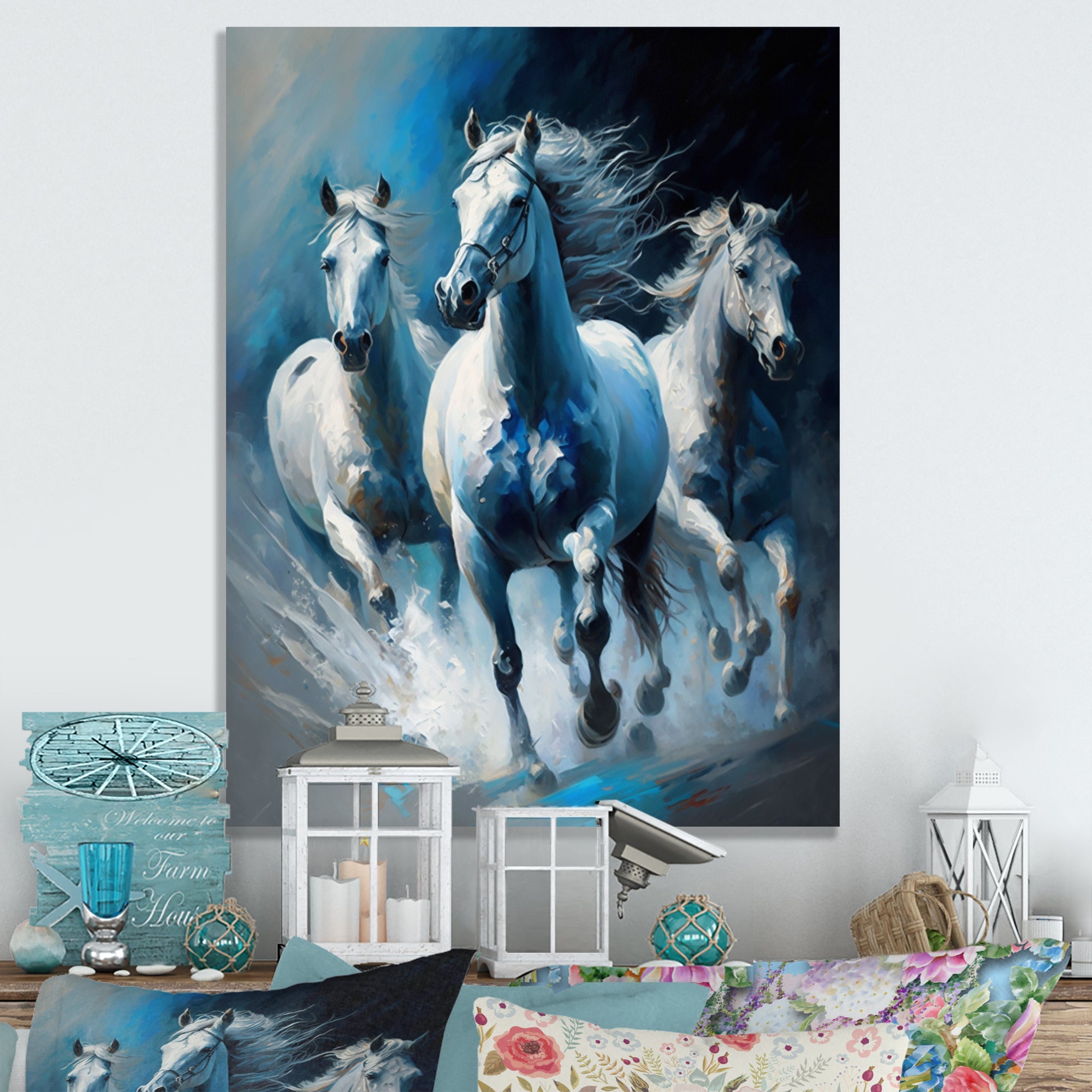 Three Horses Running - Horse Wall Decor