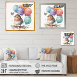 Brown Illustration Detailed Baby Bird - Bird Wall Decor