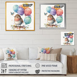 Brown Illustration Detailed Baby Bird - Bird Wall Decor