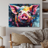 Colorful Pig Portrait - Pig Wall Art Prints