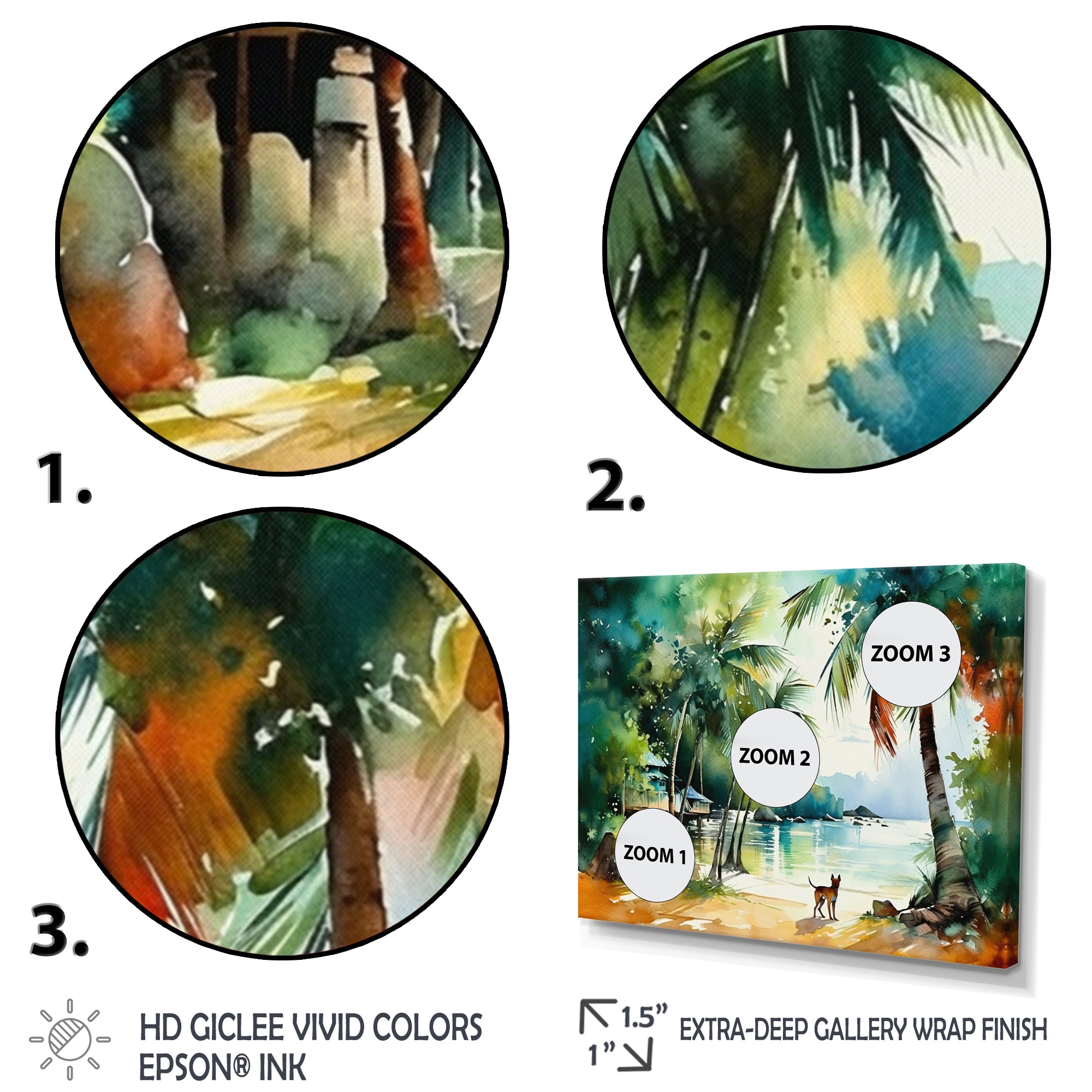 Dog On The Beach - Dog Framed Canvas Art