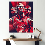 Basketball Game Face - Sport Basketball Canvas Wall Art