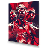Basketball Game Face - Sport Basketball Canvas Wall Art
