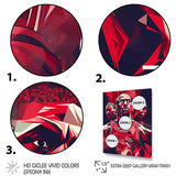 Basketball Game Face - Sport Basketball Canvas Wall Art