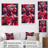 Basketball Game Face - Sport Basketball Canvas Wall Art
