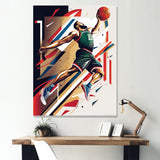 Basketball Slam Dunk - Sport Basketball Canvas Wall Art