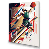 Basketball Slam Dunk - Sport Basketball Canvas Wall Art