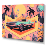 80s Groovy Cars I - Cars Retro Canvas Wall Art