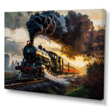 Old Train in USA - Train Canvas Wall Art